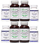 Glandular Toning Package: 2 month supply - 4 bottles Bioaxis 4 bottles Springreen Tablets - Save 12.00