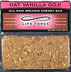 Oat Vanilla Goji - all raw organic energy bar, 3 ounces