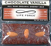 Chocolate Vanilla - all raw organic energy bar, 3 ounces