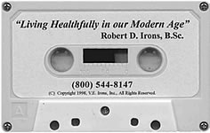 Living Healthfully, Robert Irons audiocassette